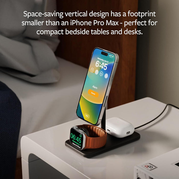 Twelve South HiRise 3 Deluxe, Compact Luxury MagSafe Charging Stand