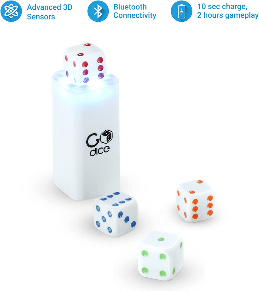 GoDiceフルパック-6スマートコネクテッドダイス。史上最高のサイコロゲームを21世紀へ。家族、友人、ゲームナイトのための教育的で、しく、革新的なゲーム GoDice 6-pack (Full Pack) \u2014