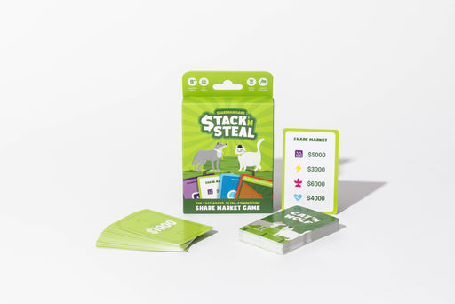 Sharenanigans Stack ‘n Steal - The Fast-Paced, Ultra-Competitive Share Market Card Game