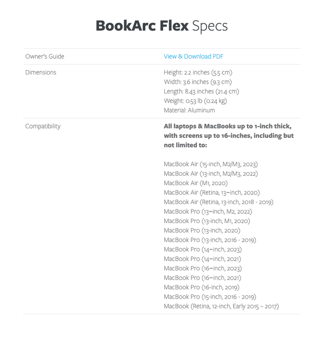 Twelve South BookArc Flex | Space-Saving Vertical Stand (Chrome)