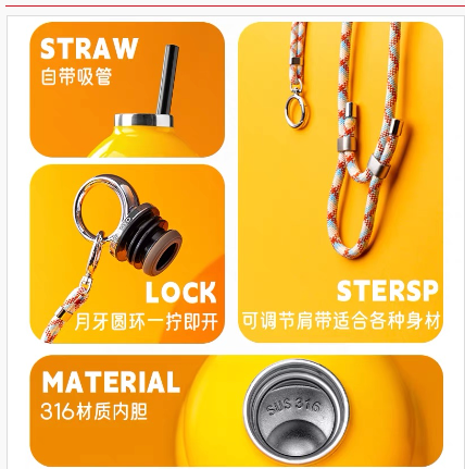 Samadoyo HULU CUP 304 Stainless Steel Water Bottle (520ml) 尚明葫蘆水壺/水樽